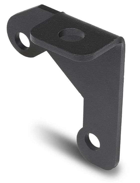 Typical Jeep JK spare tire mount bracket that DOES NOT provide clearance to a stock tire.